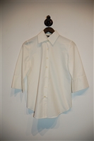 Cream Pink Tartan Shirt, size S