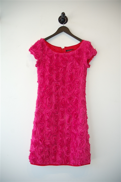 Cerise Pink Tartan Cocktail Dress, size 2