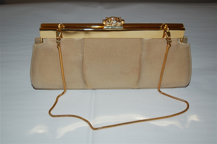 Gold Stuart Weitzman Clutch, size S