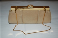 Gold Stuart Weitzman Clutch, size S