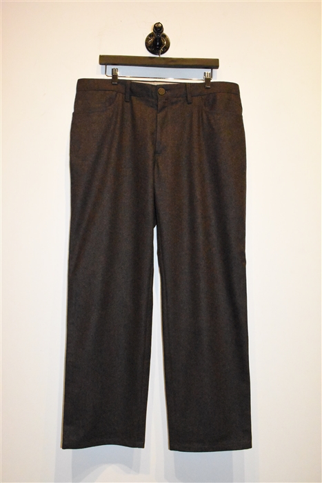 Coffee Brioni Trousers, size 38