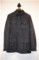 Navy Brunello Cucinelli Shearling Jacket, size S