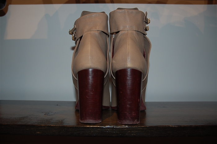 Taupe Nina Ricci Ankle Boots, size 9.5