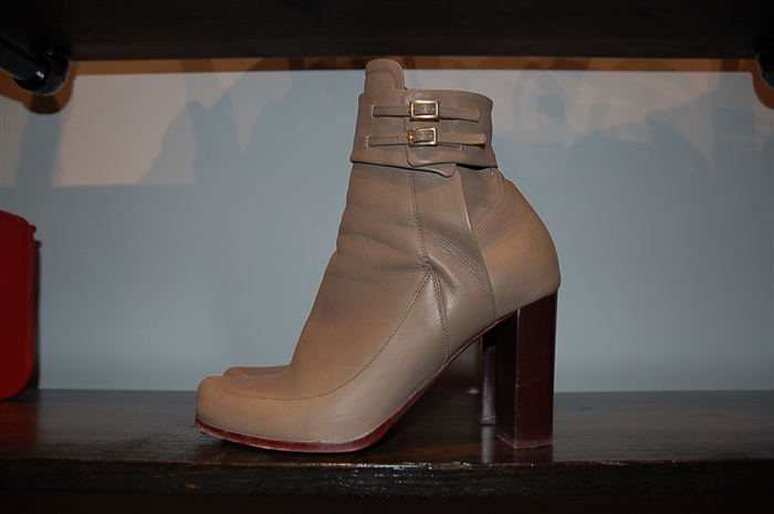 Taupe Nina Ricci Ankle Boots, size 9.5