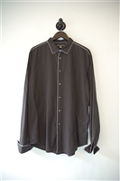 Black John Varvatos Button Shirt, size XL