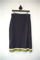 Navy Rag & Bone Midi Skirt, size L