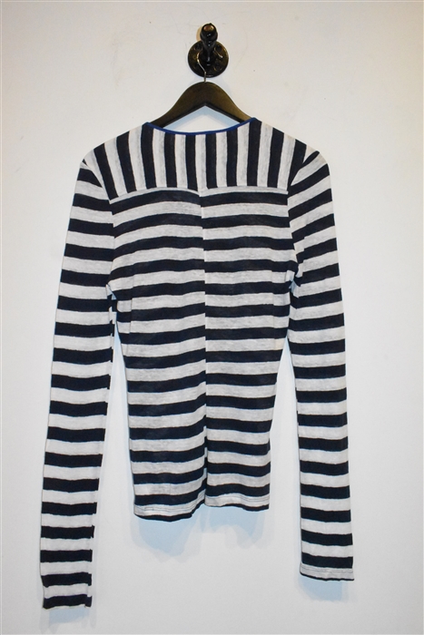 Navy & White Frame Pullover, size M