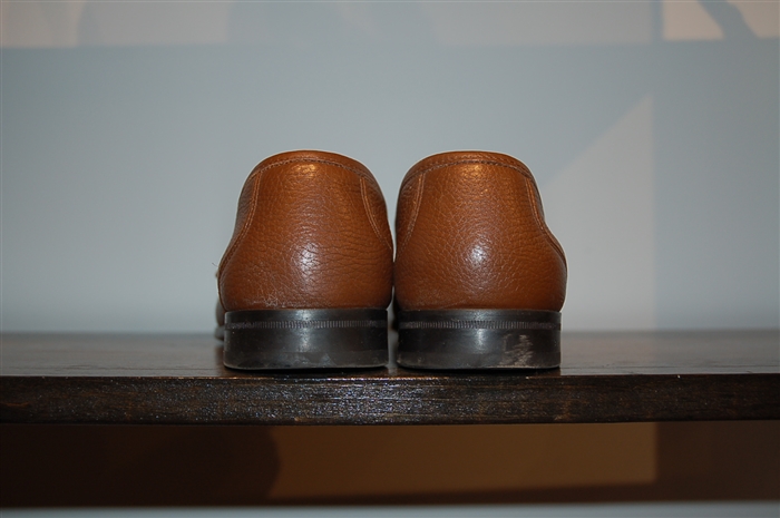 Dark Leather Salvatore Ferragamo Loafer, size 9