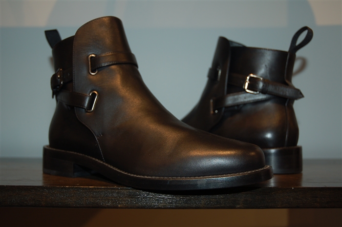 Black Leather Sportmax Ankle Boots, size 6.5