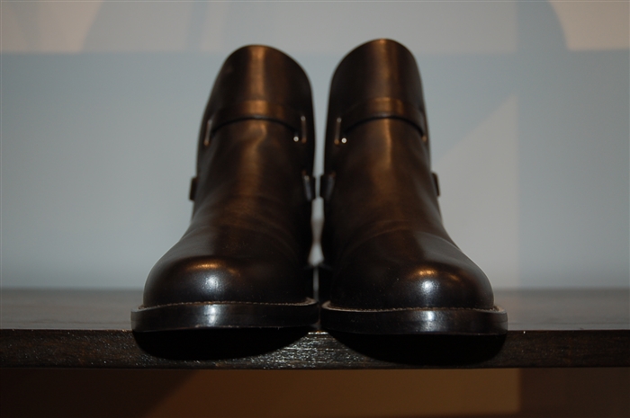 Black Leather Sportmax Ankle Boots, size 6.5