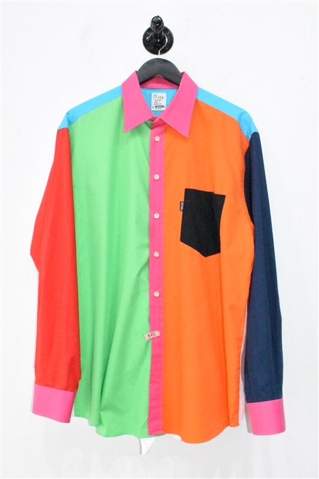 Colour Blocked Moschino - Cheap & Chic Button Shirt, size XL