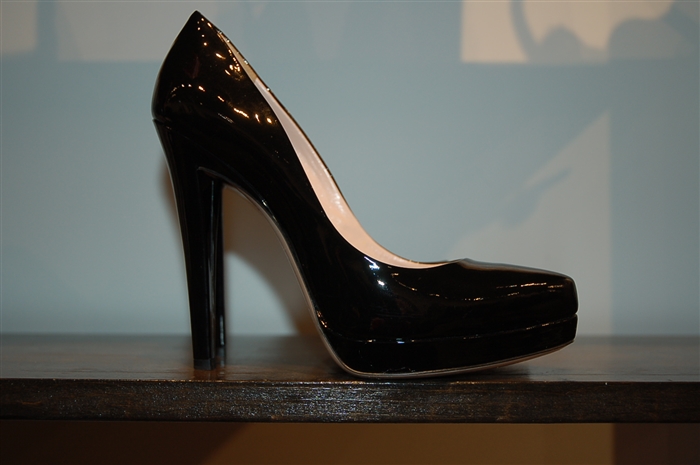 Black Patent Miu Miu Pumps, size 8