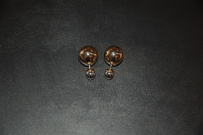 Mixed Metals Dior Earrings, size O/S