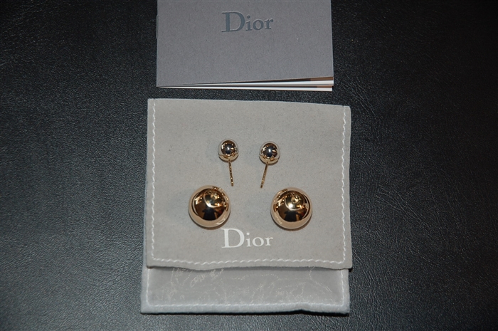 Mixed Metals Dior Earrings, size O/S