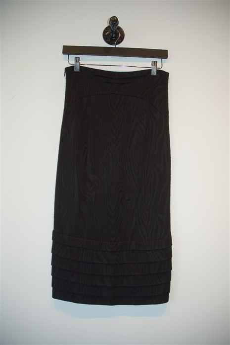 Basic Black Diane von Furstenberg Midi Skirt, size 6