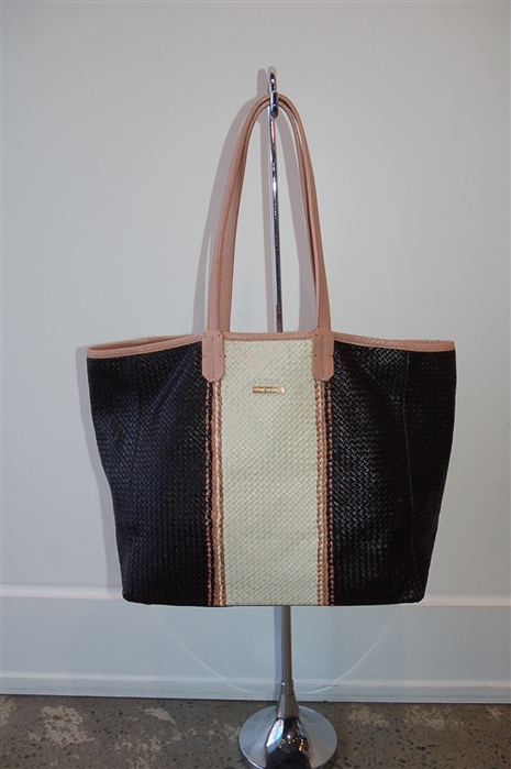 Colour Blocked Pink Tartan Tote, size M