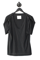 Basic Black Sacai Short-Sleeved Top, size M