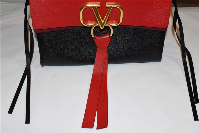 Black & Red Valentino Shoulder Bag, size M