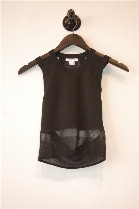 Basic Black Helmut Lang Cropped Top, size XS