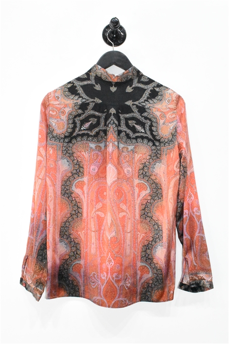 Paisley Etro Silk Shirt, size 6