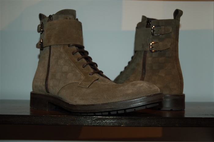 Dark Khaki Louis Vuitton Boots, size 11