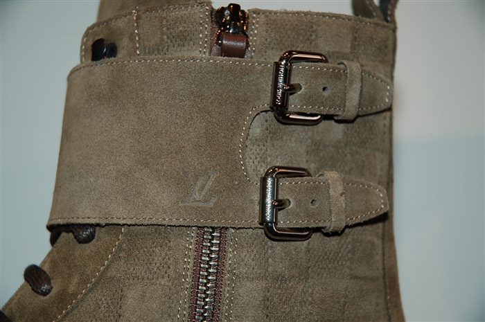 Dark Khaki Louis Vuitton Boots, size 11