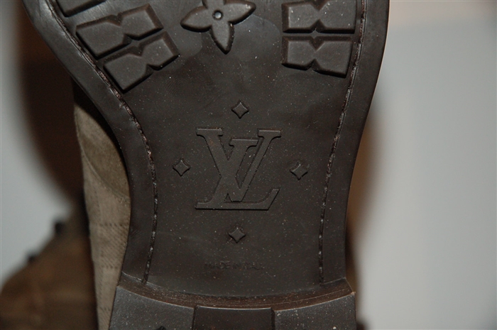 Dark Khaki Louis Vuitton Boots, size 11