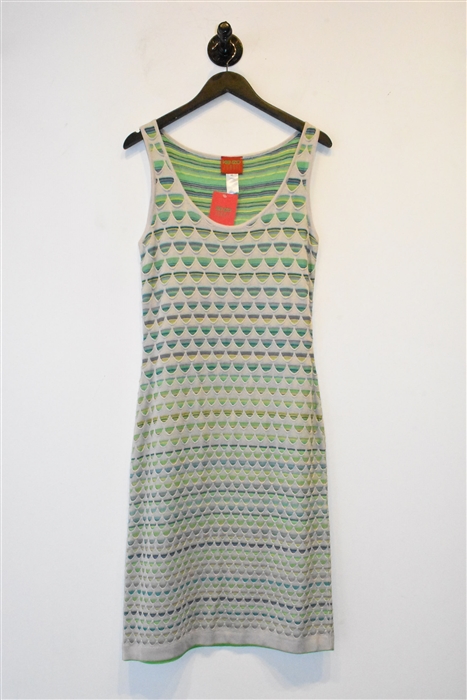 Geometric Kenzo Sheath Dress, size 10