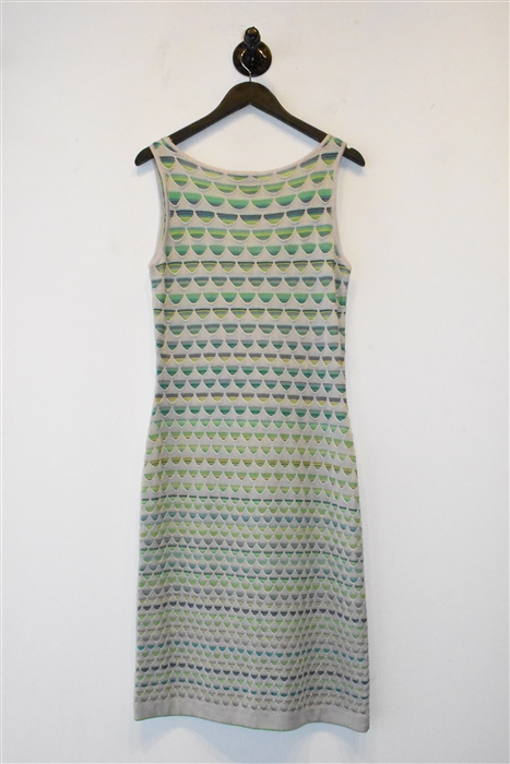 Geometric Kenzo Sheath Dress, size 10