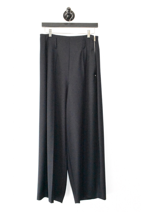 Navy High Wide-Leg Trousers, size 10
