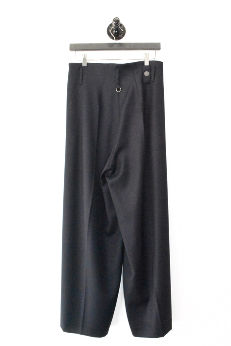 Navy High Wide-Leg Trousers, size 10
