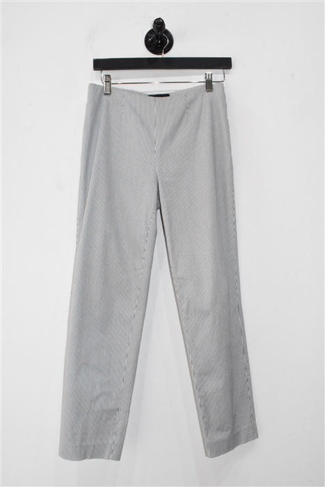 Navy Stripe Piazza Sempione Trousers, size 4
