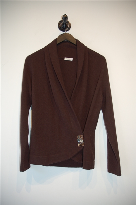 Chocolate Brunello Cucinelli Cardigan, size M