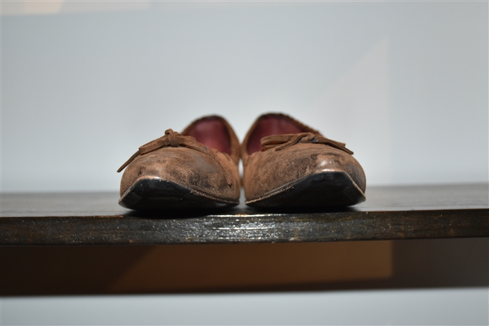 Rich Chocolate Prada Kitten Heels, size 7.5