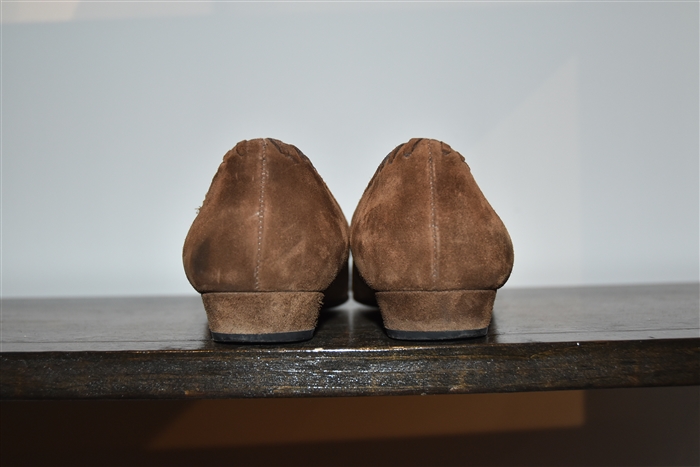 Rich Chocolate Prada Kitten Heels, size 7.5