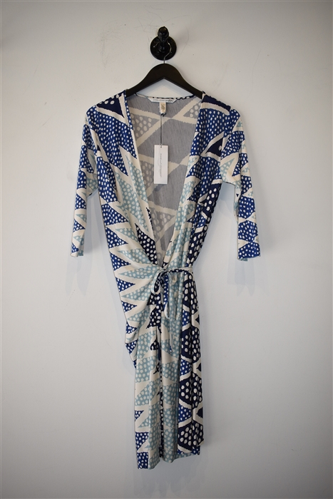 Geometric Diane von Furstenberg Wrap Dress, size 6
