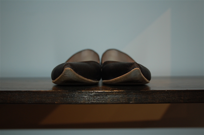 Basic Black Nina Ricci Flats, size 8