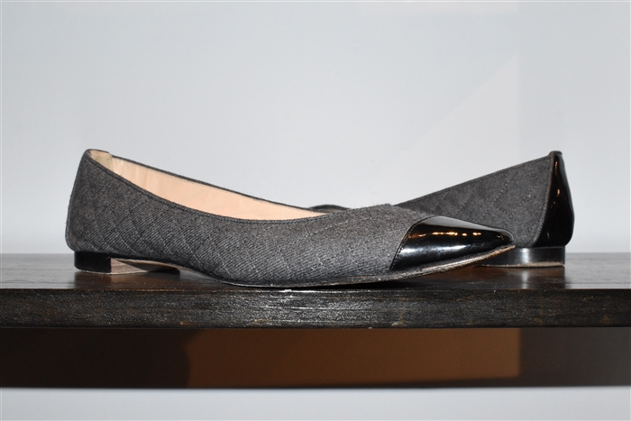 Dark Ash Manolo Blahnik Flats, size 11.5