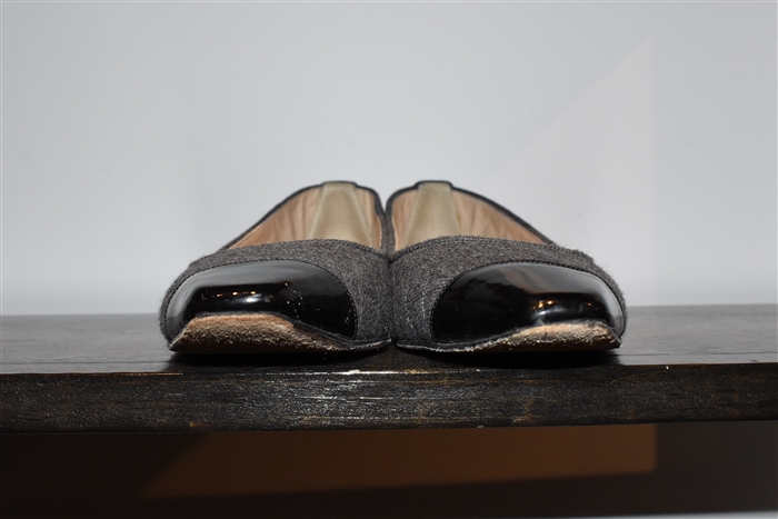 Dark Ash Manolo Blahnik Flats, size 11.5