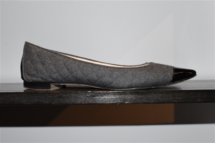 Dark Ash Manolo Blahnik Flats, size 11.5