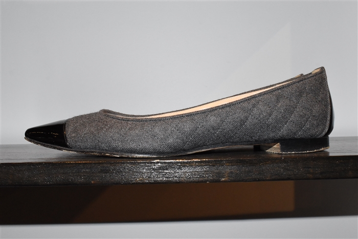 Dark Ash Manolo Blahnik Flats, size 11.5