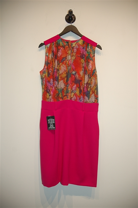 Hot Pink Preen Sheath Dress, size 10