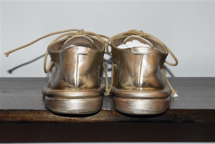 Gold Marsell Derby, size 6.5