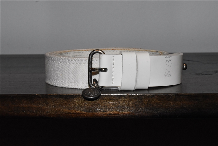 Soft White Dries van Noten Belt, size M