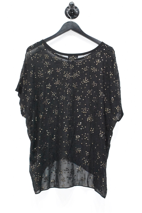 Black Eileen Fisher Short-Sleeved Top, size S