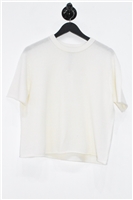 Cream White + Warren Cashmere Sweater, size M