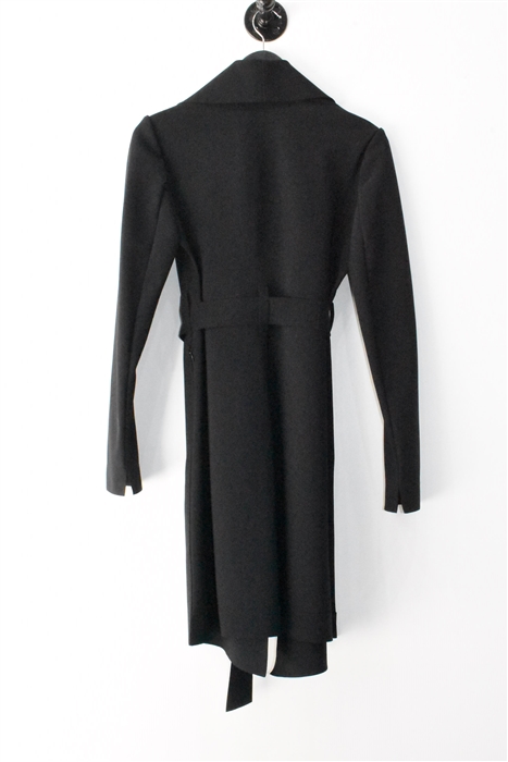 Basic Black Marie Saint Pierre Trench Coat, size S