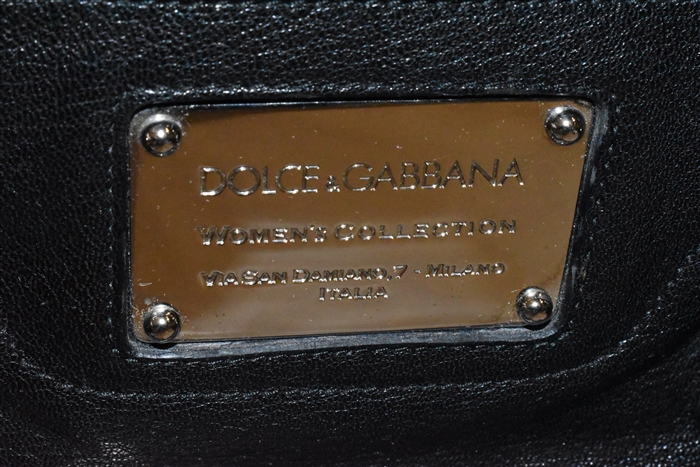 Black Leather Dolce & Gabbana Tote, size L