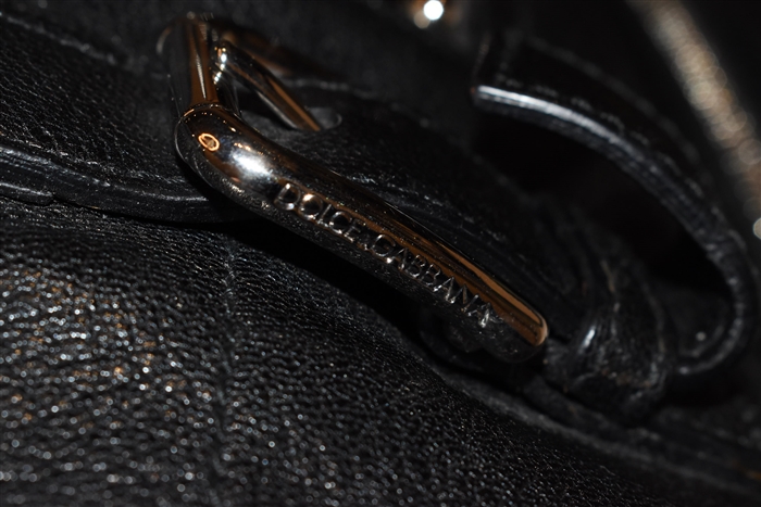 Black Leather Dolce & Gabbana Tote, size L