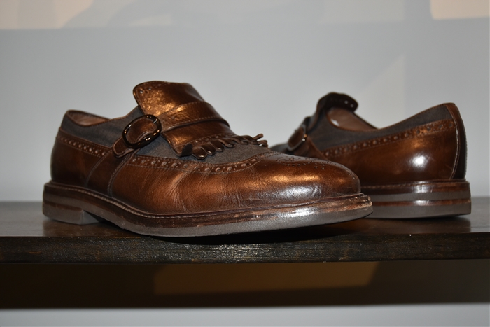 Dark Leather Brunello Cucinelli Loafer, size 11